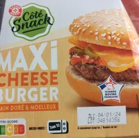 Maxi Cheese Burger pain doré & moelleux