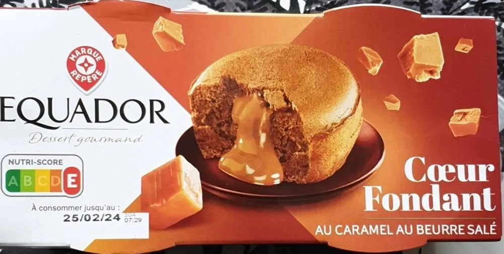 Coeur fondant au caramel beurre salé