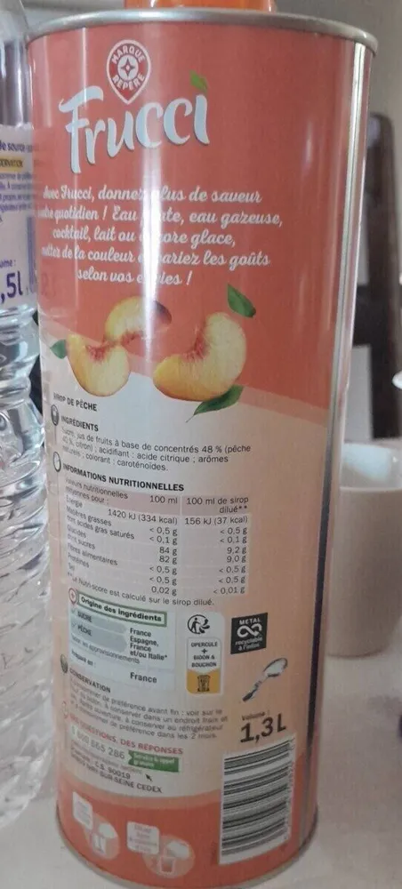 Sirop pêche