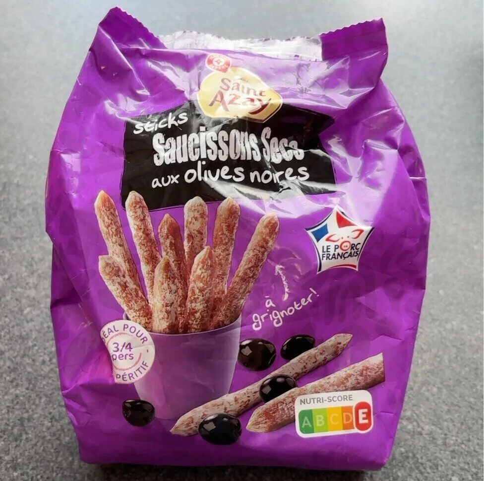 Saucissons sec aux olives noires