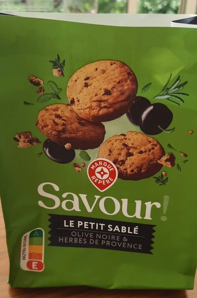 Le petit sablé Olive noire & herbes de Provence