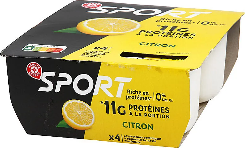 Yaourt sport citron protéiné