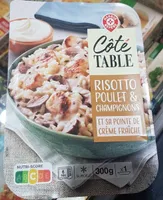 Risotto poulet et champignons
