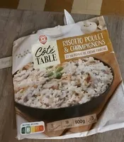 Risotto poulet champignons