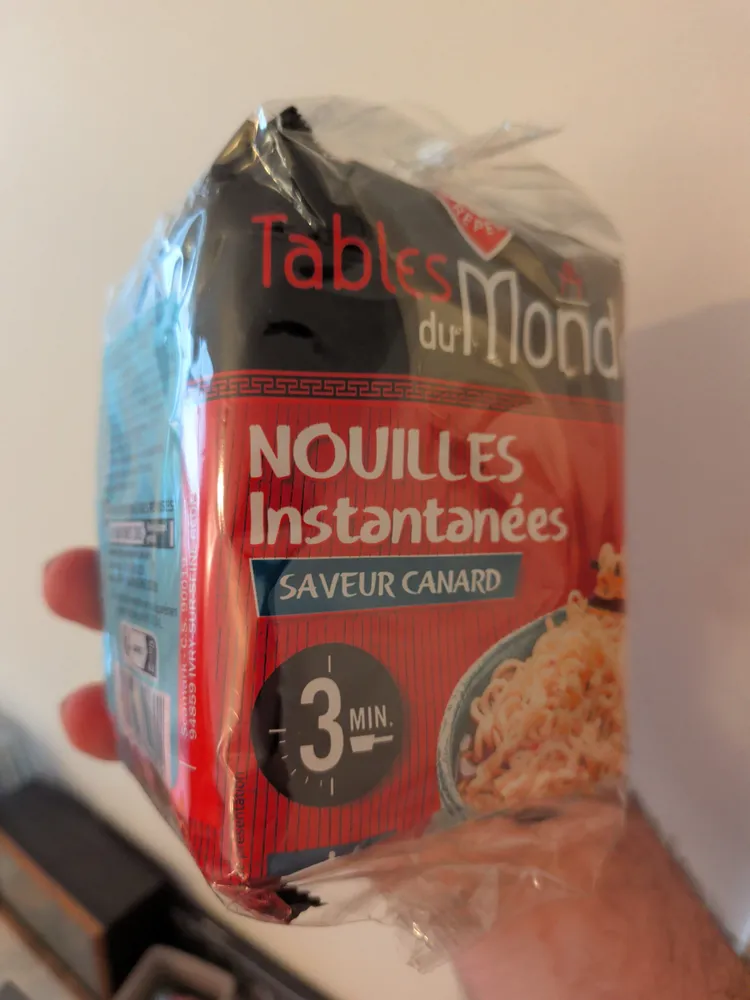Nouilles instantanées saveur canard