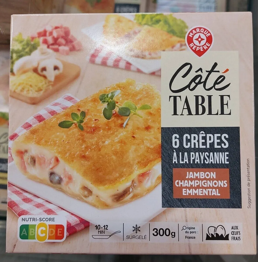 6 crêpes à la paysanne