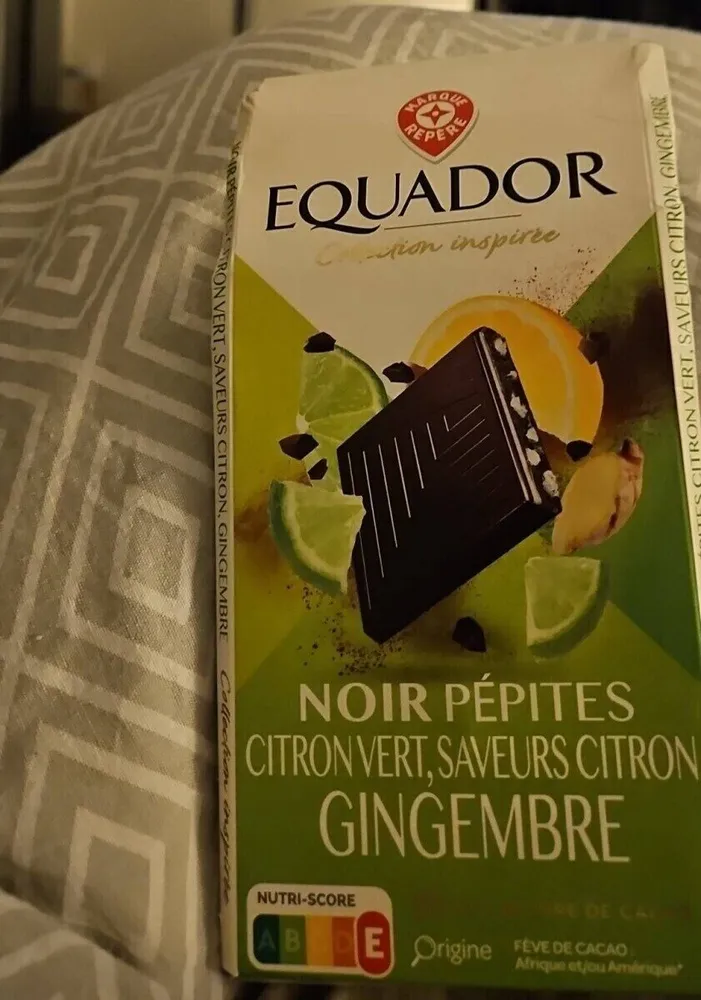 NOIR PÉPITES CITRON VERT, SAVEURS CITRON GINGEMBRE
