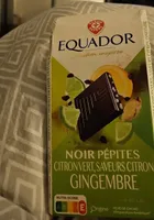 NOIR PÉPITES CITRON VERT, SAVEURS CITRON GINGEMBRE