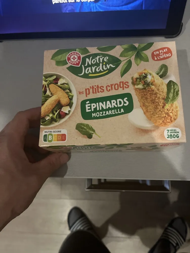 Les p'tits croqs Epinards Mozzarella