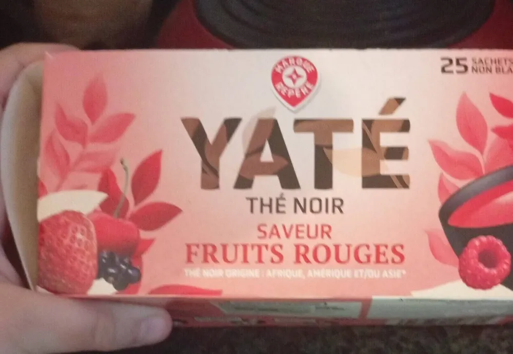 Thé noir saveur fruits rouge