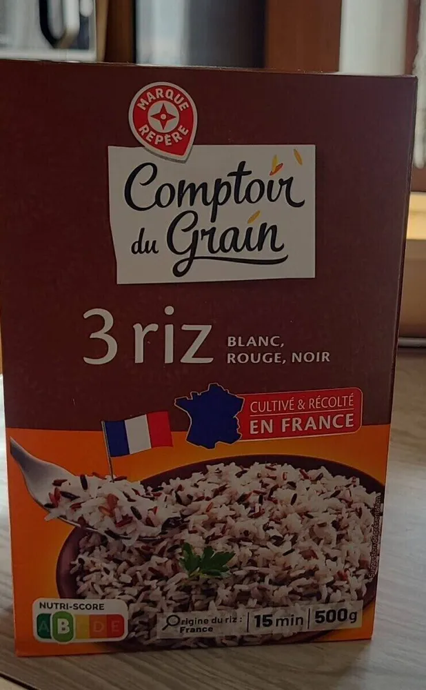 3 riz BLANC, ROUGE, NOIR