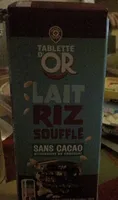 Lait riz soufflé