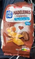 Madeleine nappées chocolat au lait