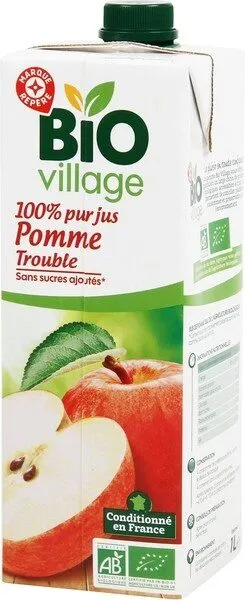 100% pur jus de pomme trouble