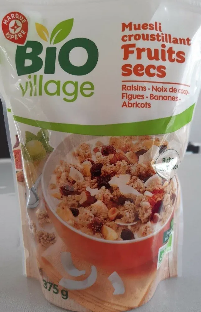 Muesli croustillant fruits secs