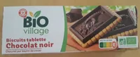 Biscuits tablette chocolat noir