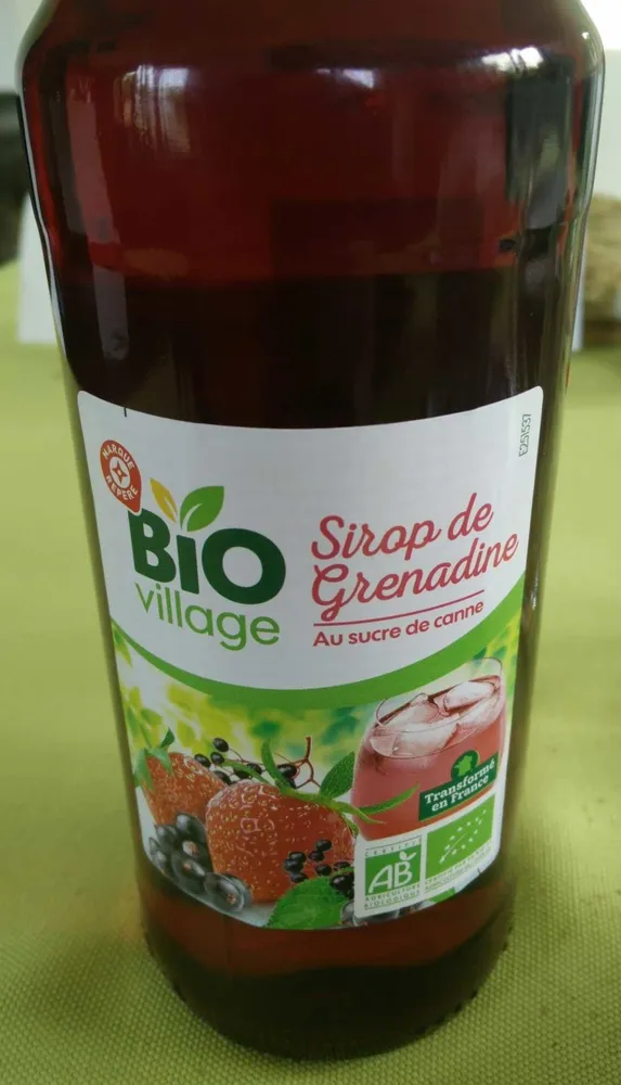 Sirop de grenadine bio