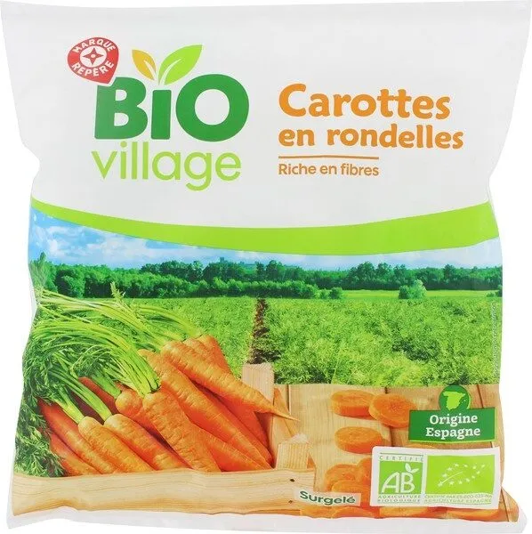 Carottes en rondelles bio
