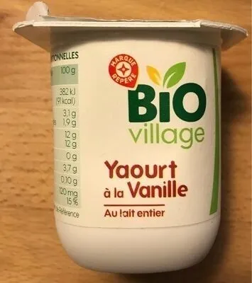 Yaourt à la vanille au lait entier BIO