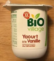 Yaourt à la vanille au lait entier BIO