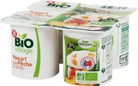 Yaourt brassé au lait entier à la pêche 4 x 125 g