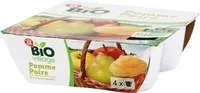 Purée de fruits pomme poire sans sucres ajoutés bio 4 x 100 g