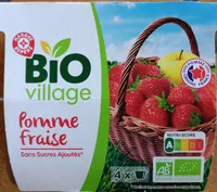 Compote pomme fraises