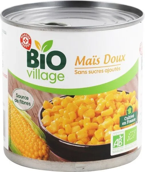 Maïs bio sans sucres ajoutés
