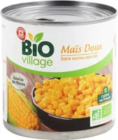 Maïs bio sans sucres ajoutés