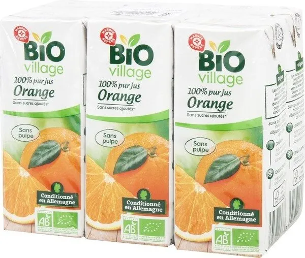 Bio Village - 100% Pur jus d'orange