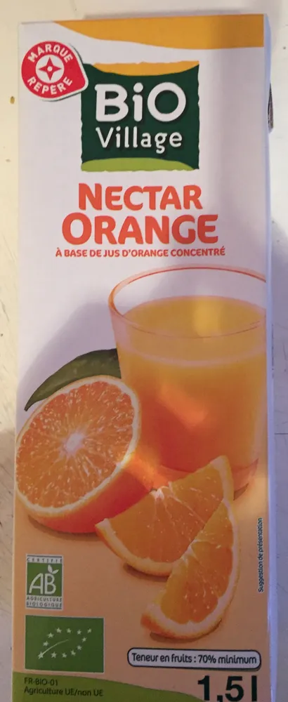 Nectar d'orange bio