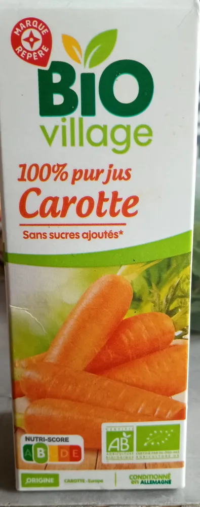 Pur jus de carotte bio