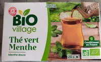Thé vert menthe bio x 20 sachets