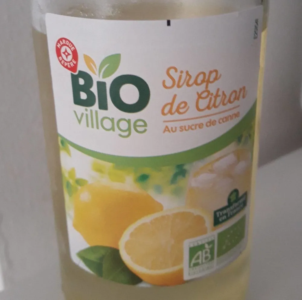 Sirop de citron bio
