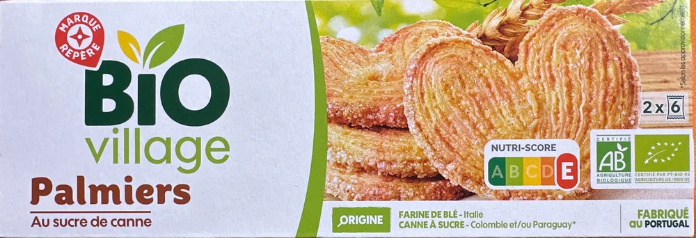 Palmiers au sucre de canne