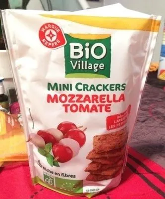 Mini crackers bio mozzarella et tomate