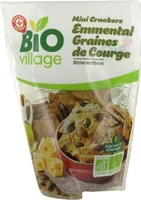Mini crackers bio graines de courge et fromage