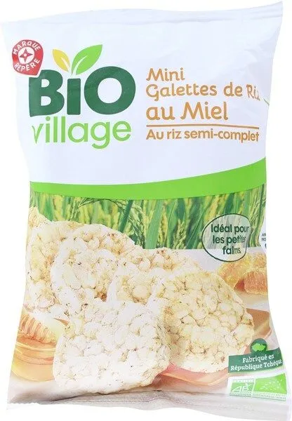Mini galettes de riz bio au miel