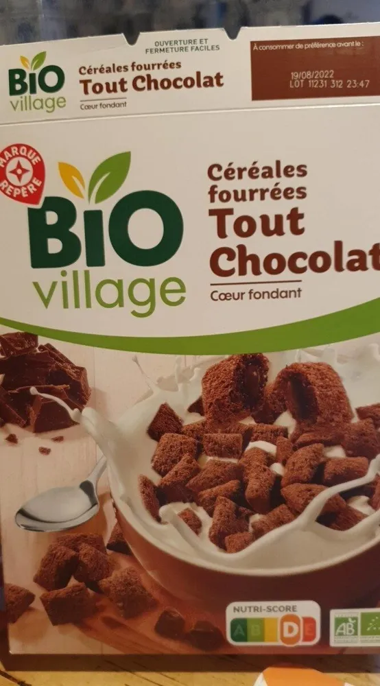Cereales fourrées tout chocolat