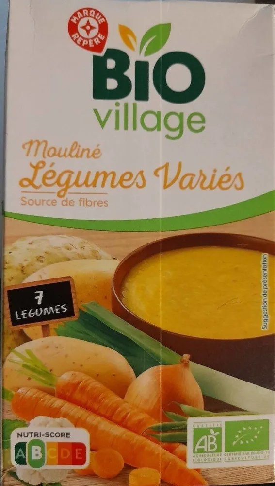 Mouliné de légumes variés Bio Village