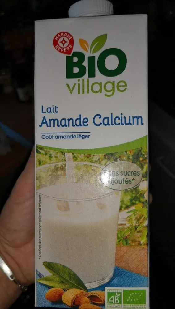 Lait amande calcium