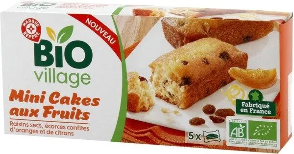 Mini cakes aux fruits bio x 5