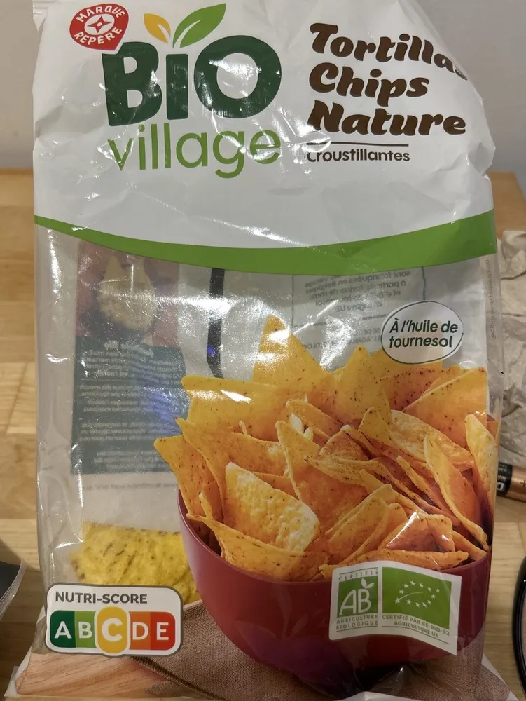 Tortillas chips nature bio
