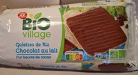 Galettes de riz nappées chocolat au lait