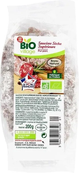 Saucisse sèche bio courbe