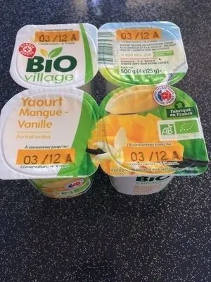 Yaourt Mangue-vanille