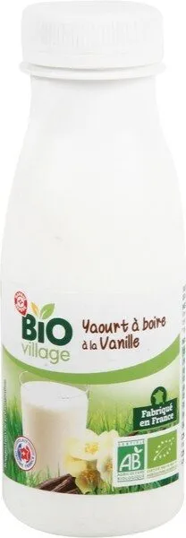 Yaourt à boire bio à la vanille