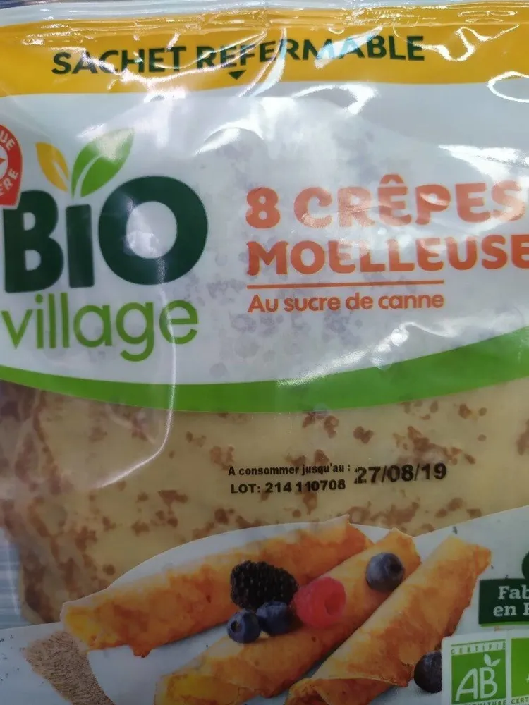 8 crêpes moelleuses bio village