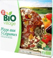 Pizza au 5 légumes bios