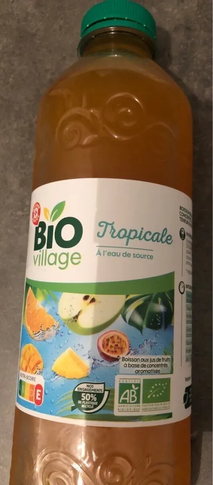 Boisson tropical bio pet